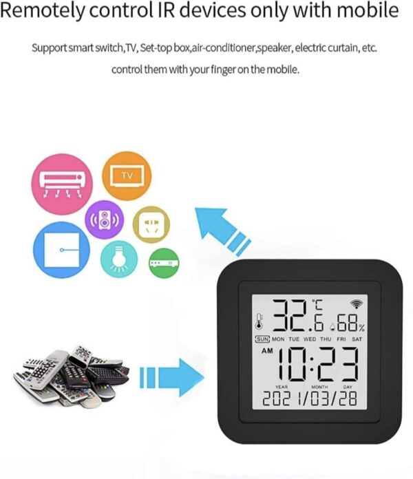Tuya Smart WiFi IR Universal Remote with Temperature & Humidity Sensor - Image 6