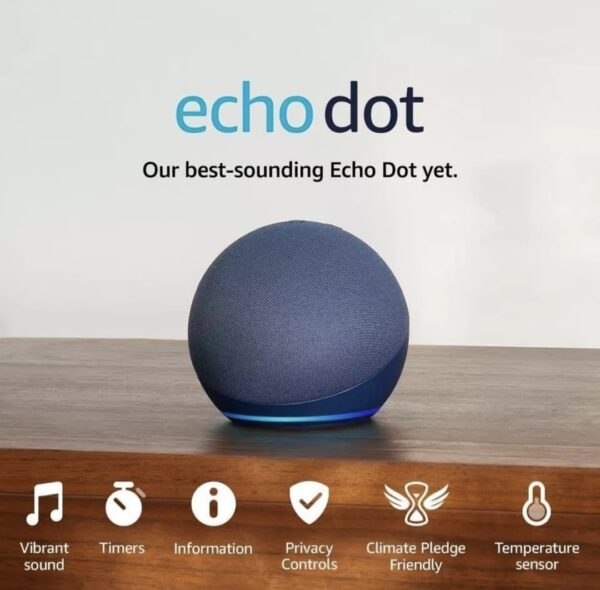 ALEXA DOT Echo(5th Gen) | smart bluetooth speaker with vibrant sound and Alexa - Image 3