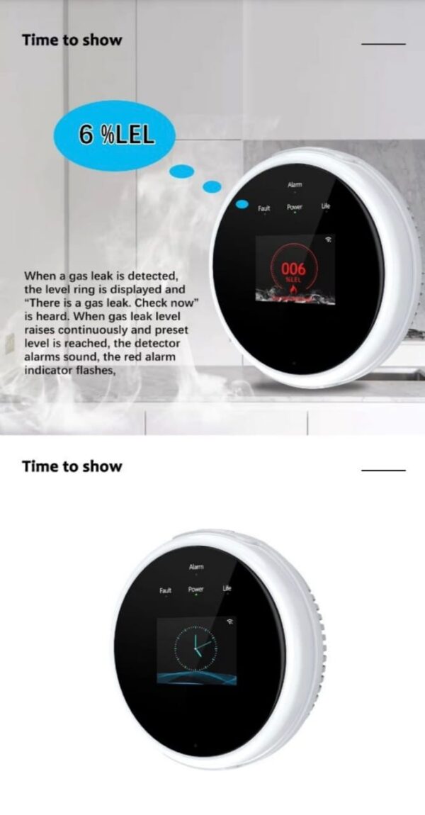 Tuya Wifi smart gas leakage sensor - Image 4