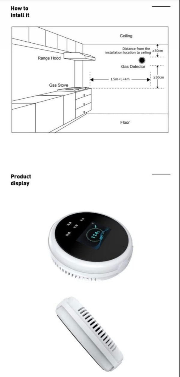 Tuya Wifi smart gas leakage sensor - Image 5