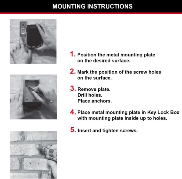 Master Lock Light Up Dial Key Safe [Wall mounted] [Outdoor] - Image 2
