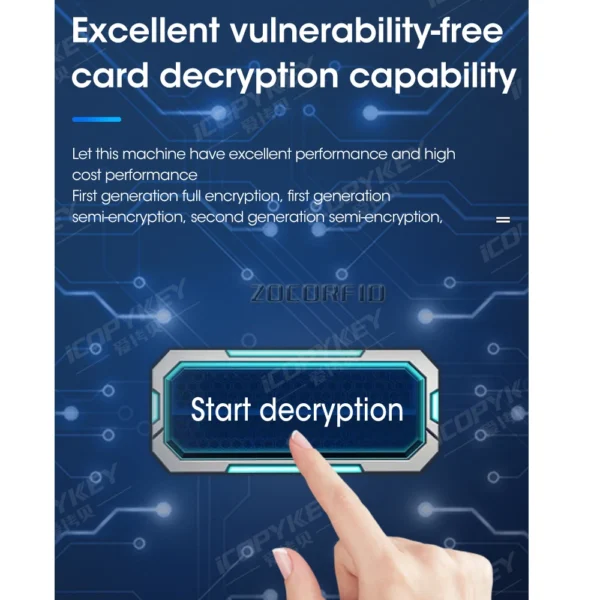 NFC Smart Card Encryption Decoder 13.56Mhz Tag Copier Replicator CUID/FUID Writer Key Clone USB Programmer - Image 5