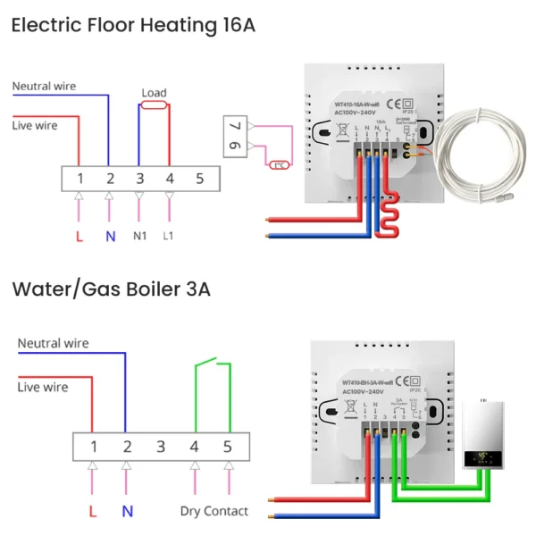 Tuya WiFi Smart Thermostat for Gas Boiler/Electric heating - Image 8