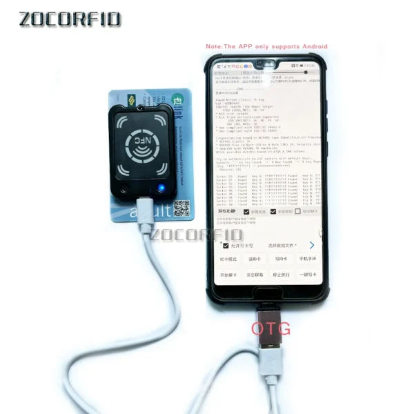 NFC Smart Card Encryption Decoder 13.56Mhz Tag Copier Replicator CUID/FUID Writer Key Clone USB Programmer - Image 3