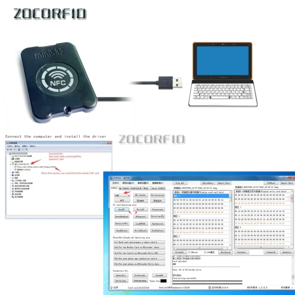 NFC Smart Card Encryption Decoder 13.56Mhz Tag Copier Replicator CUID/FUID Writer Key Clone USB Programmer - Image 6