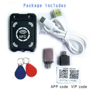 NFC Smart Card Encryption Decoder 13.56Mhz Tag Copier Replicator CUID/FUID Writer Key Clone USB Programmer