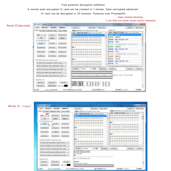 NFC Smart Card Encryption Decoder 13.56Mhz Tag Copier Replicator CUID/FUID Writer Key Clone USB Programmer - Image 11