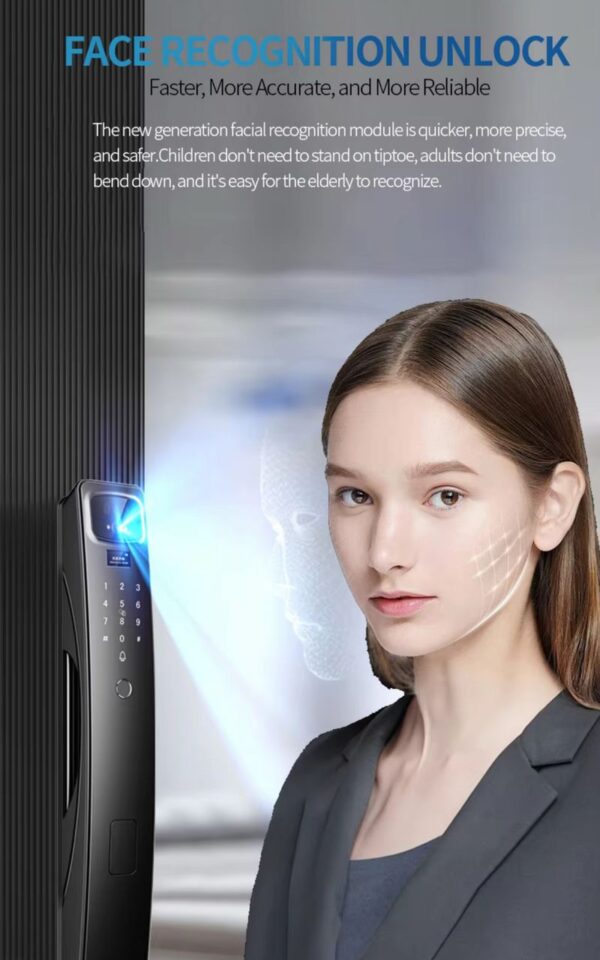 Tuya Smart Door Lock with 3D Face ID, Palm vein, Video intercom - Image 17
