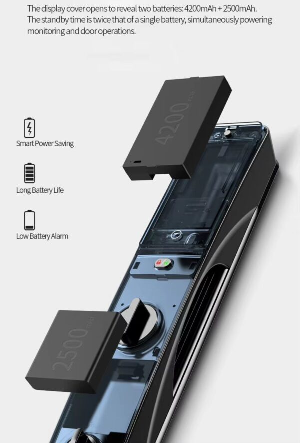 Tuya Smart door lock with advanced 3D biometric facial recognition & palm vein - Image 8