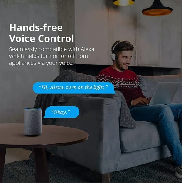 ⁦Tuya Smart WiFi Switch 16A 20A Breaker RF433Mhz وحدة التتابع 2-way التحكم في دعم عن بعد Alexa Google Home⁩ - الصورة ⁦5⁩