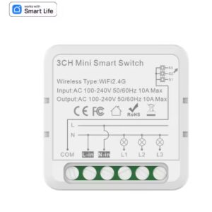 Tuya Wifi smart mini switch (3 GANG)