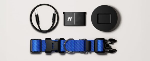 ⁦طوق الذكي من Fi Series 3 - جهاز تعقب GPS ومراقبة النشاط واللياقة البدنية (رمادي ، كبير)⁩ - الصورة ⁦10⁩