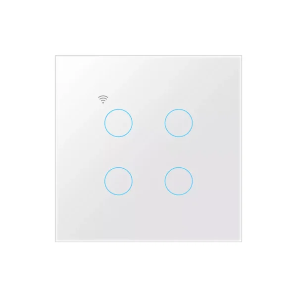 ⁦مفاتيح إضاءة ذكية تاتش AXUS EU WIFI RF433 لا تتطلب سلكًا محايدًا Tuya/Alexa/Google Home⁩ - الصورة ⁦2⁩